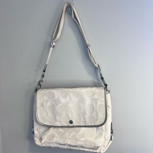 Coach Poppy White Kyra Messenger Bag